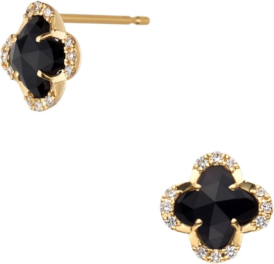 ヴァンドーム青山 現行品 仕上げ済 ブラックカルセドニー ピアス K18 ダイヤ AGVA1117__OC ブラックカルセドニー ピアス｜ピアス｜ヴァンドーム青山